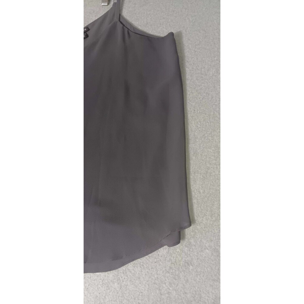 Torrid Sophie Georgette Swing Cami 2 Light Gray Layering Boho Festival Flowy - Picture 5 of 11